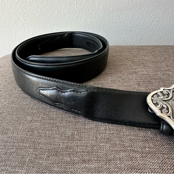 Nocona// Size 40 Black Leather belt (40”-44”) - Picture 4 of 13